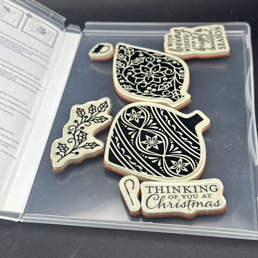 Stampin Up EMBELLISHED ORNAMENTS Christmas Holly Season 139759